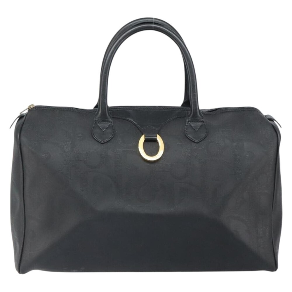 Christian Dior Vintage Trotter Boston Canvas